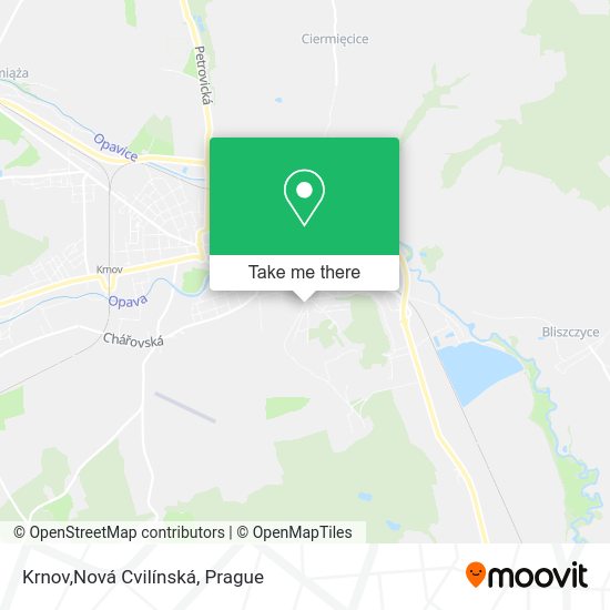 Карта Krnov,Nová Cvilínská