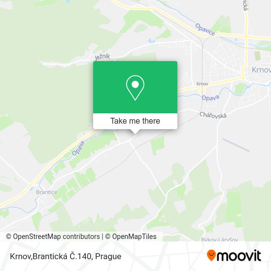 Карта Krnov,Brantická Č.140