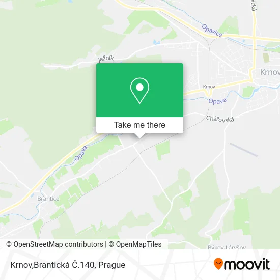 Карта Krnov,Brantická Č.140