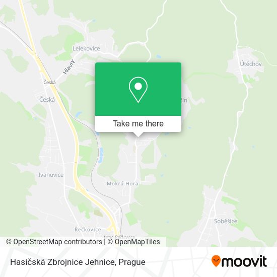 Hasičská Zbrojnice Jehnice map