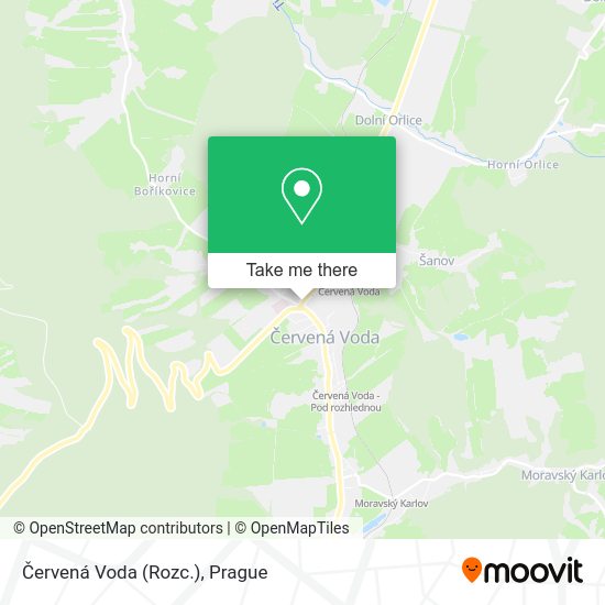 Červená Voda (Rozc.) map