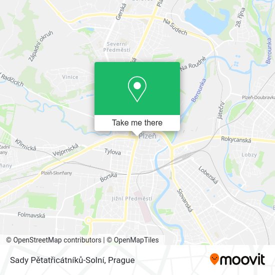 Sady Pětatřicátníků-Solní map
