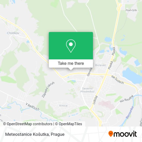 Карта Meteostanice Košutka