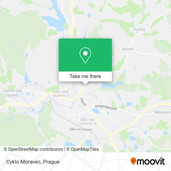 Карта Cyklo Moravec