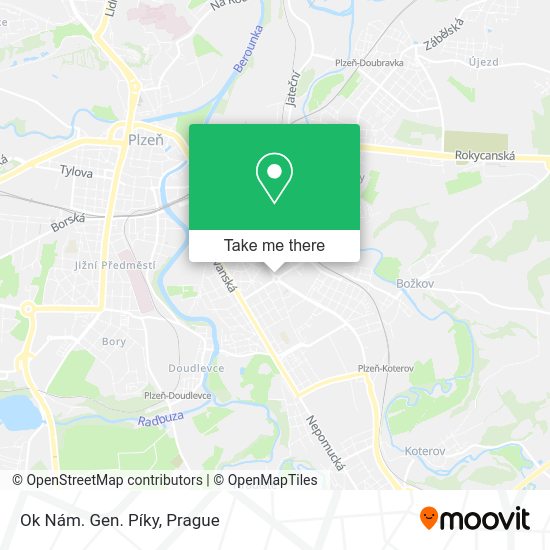 Ok Nám. Gen. Píky map