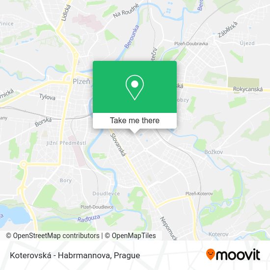 Koterovská - Habrmannova map