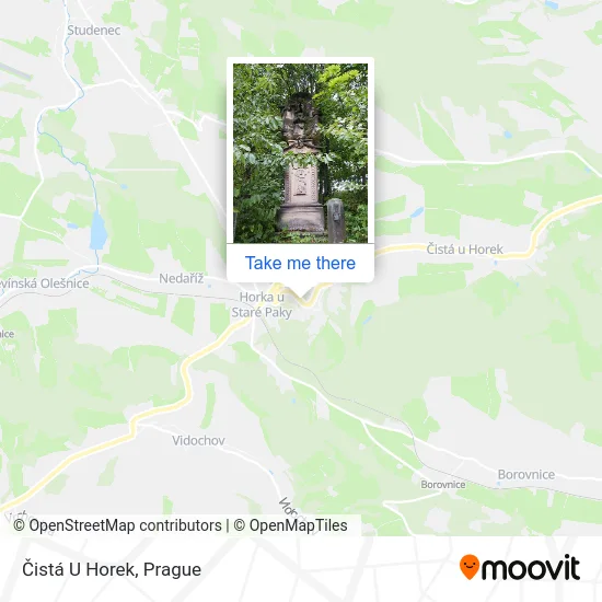Карта Čistá U Horek