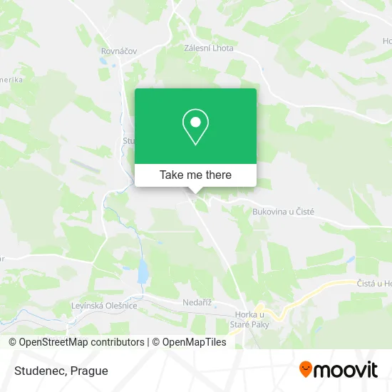 Карта Studenec