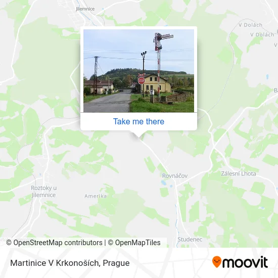 Карта Martinice V Krkonoších