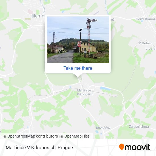 Martinice V Krkonoších map