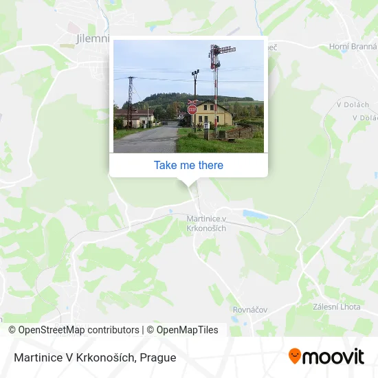 Карта Martinice V Krkonoších