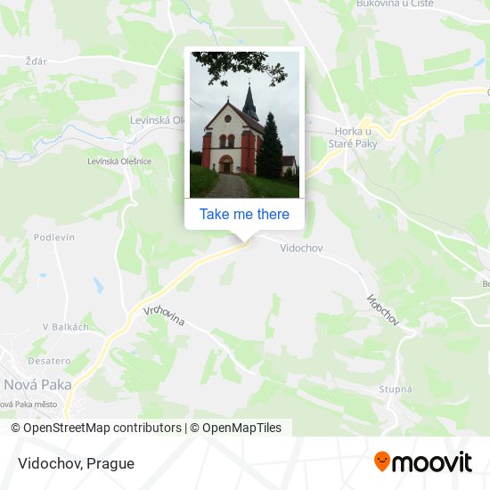 Карта Vidochov