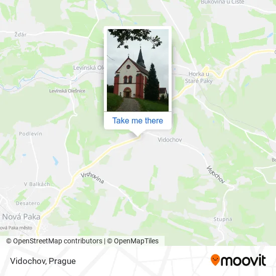 Карта Vidochov