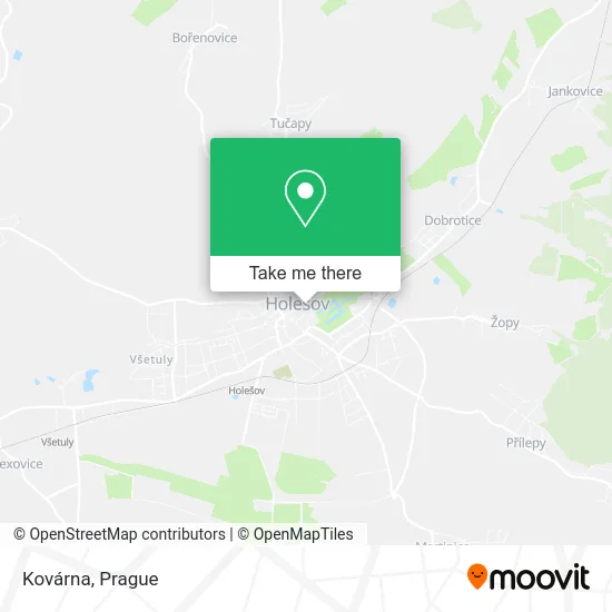 Карта Kovárna