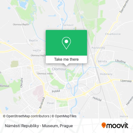 Náměstí Republiky - Museum map