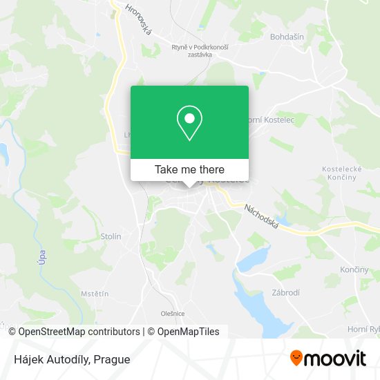 Hájek Autodíly map