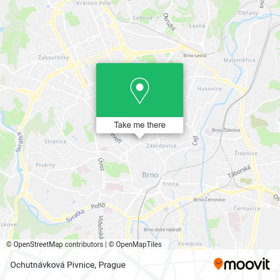 Ochutnávková Pivnice map