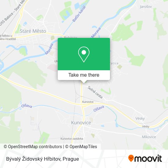 Bývalý Židovský Hřbitov map