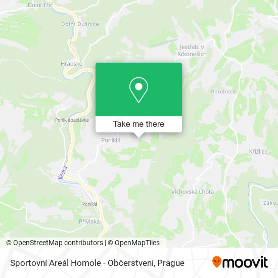 Sportovní Areál Homole - Občerstvení map