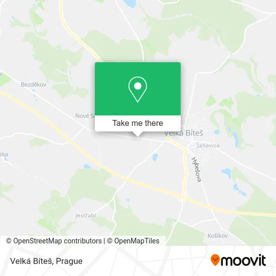 Карта Velká Bíteš