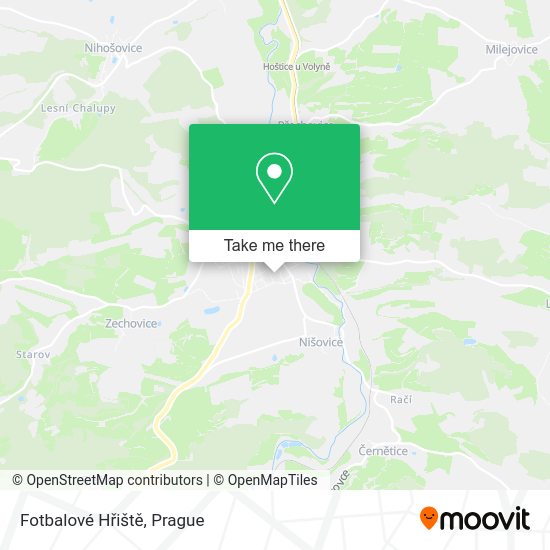 Fotbalové Hřiště map