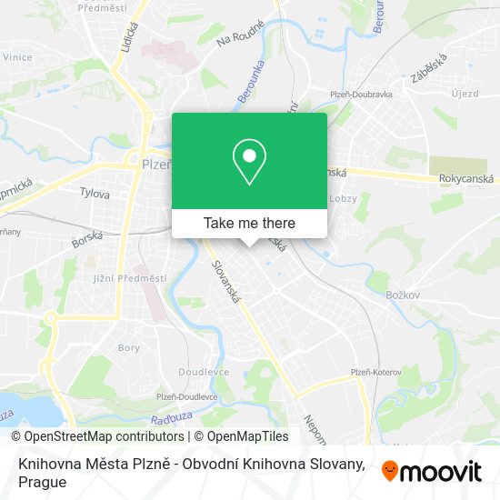 Knihovna Města Plzně - Obvodní Knihovna Slovany map