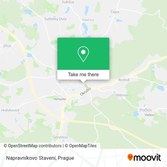 Nápravníkovo Stavení map