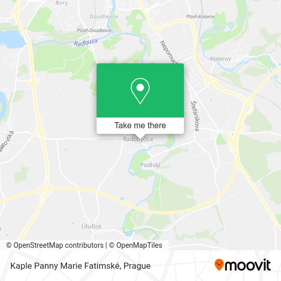 Kaple Panny Marie Fatimské map