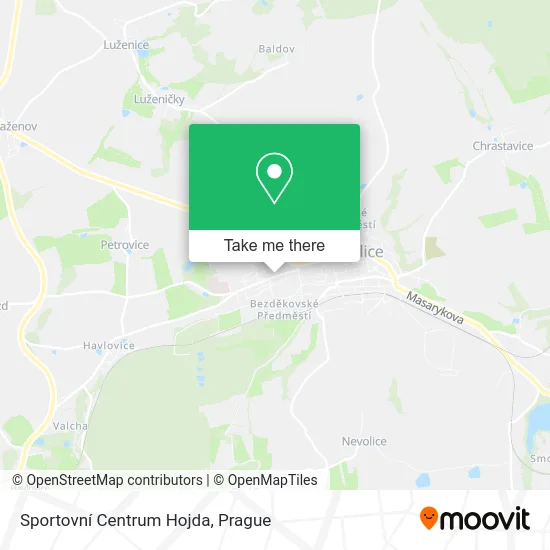 Карта Sportovní Centrum Hojda