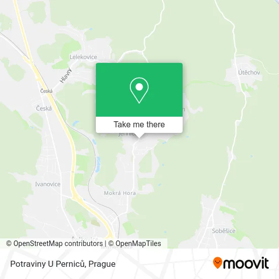 Карта Potraviny U Perniců