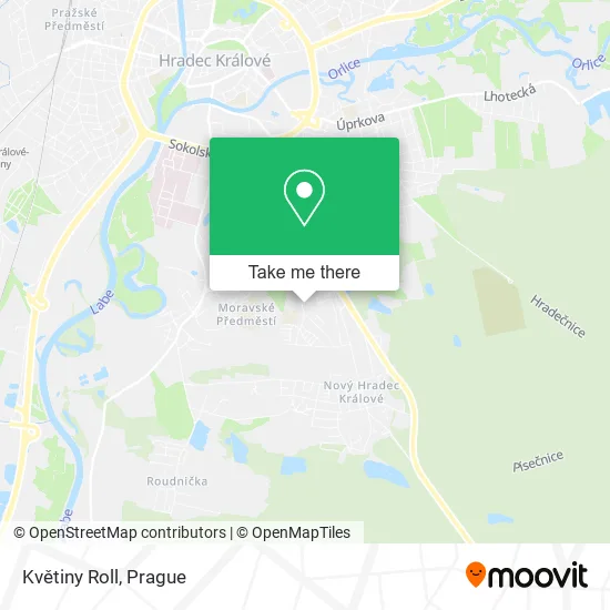 Květiny Roll map