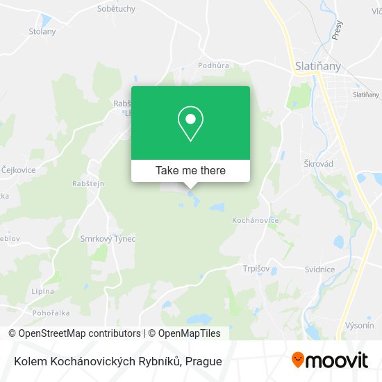 Kolem Kochánovických Rybníků map