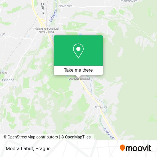 Карта Modrá Labuť