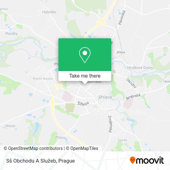 Sš Obchodu A Služeb map