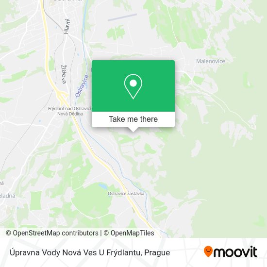 Úpravna Vody Nová Ves U Frýdlantu map