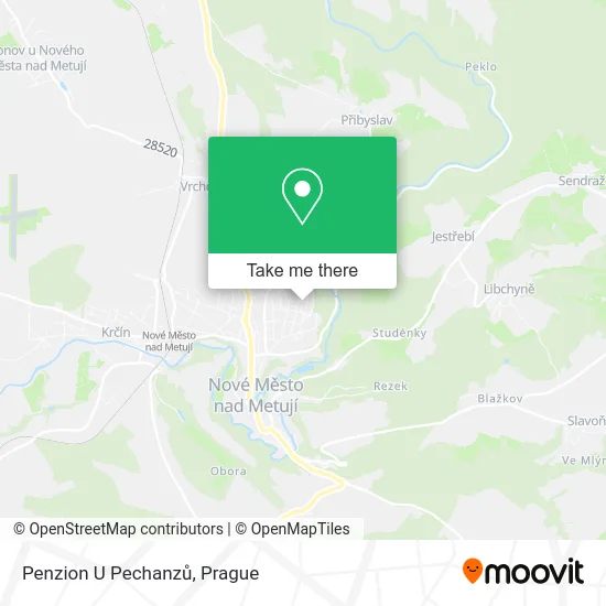 Карта Penzion U Pechanzů