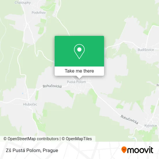 Карта Zš Pustá Polom