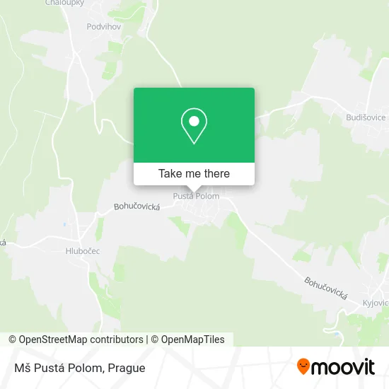 Карта Mš Pustá Polom