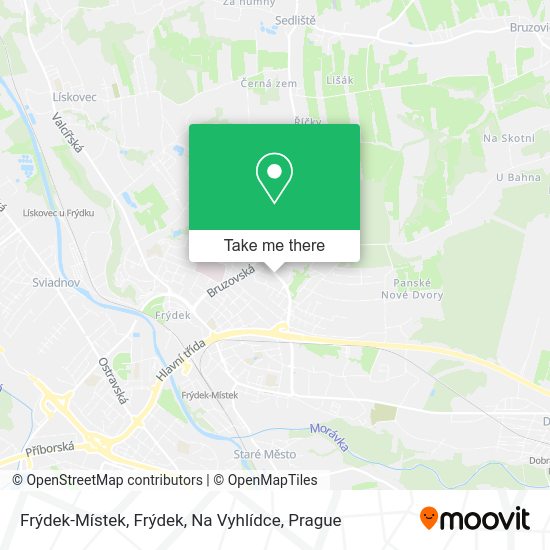 Frýdek-Místek, Frýdek, Na Vyhlídce map