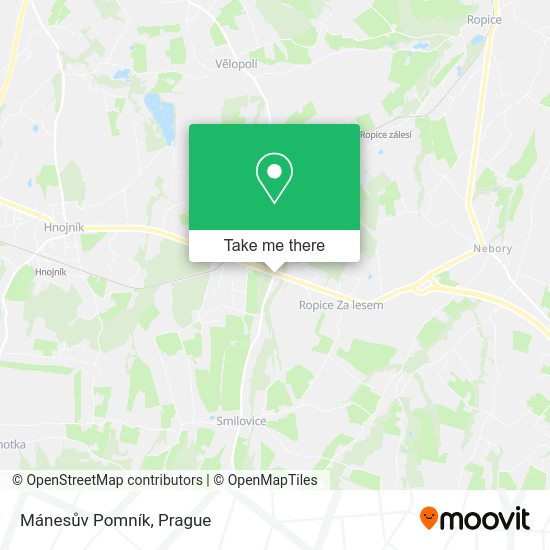 Mánesův Pomník map