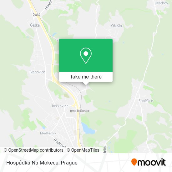 Hospůdka Na Mokecu map