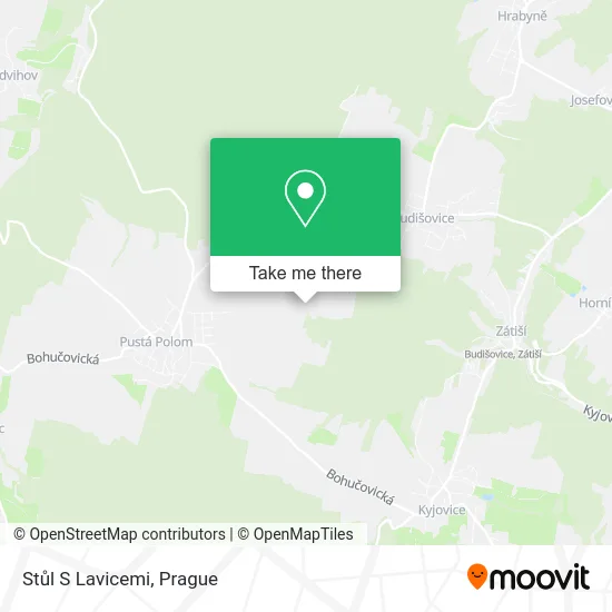 Карта Stůl S Lavicemi
