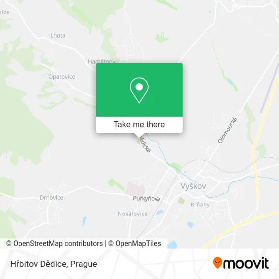 Карта Hřbitov Dědice