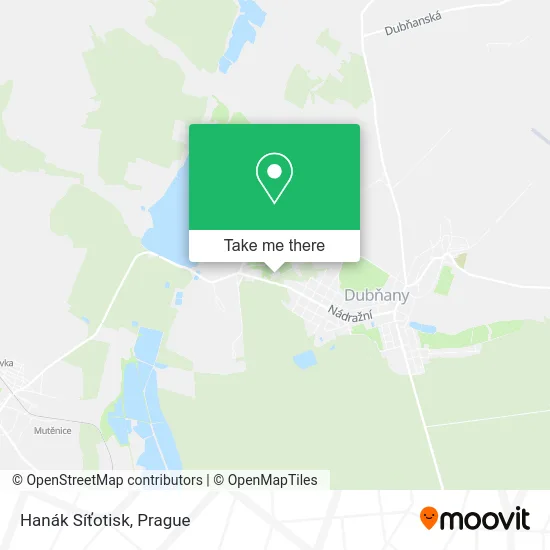 Карта Hanák Síťotisk