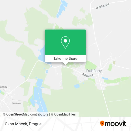 Карта Okna Macek