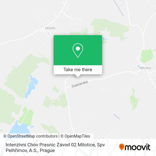 Intenzivní Chov Prasnic Závod 02 Milotice, Spv Pelhřimov, A.S. map