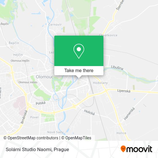 Solárni Studio Naomi map