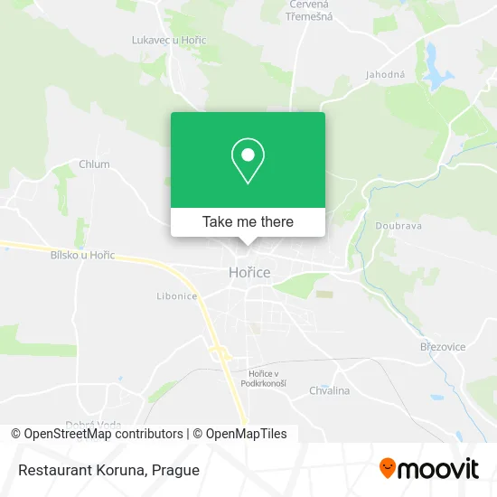 Карта Restaurant Koruna