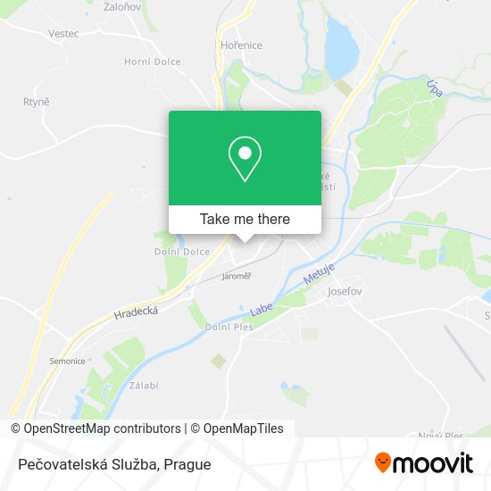 Карта Pečovatelská Služba