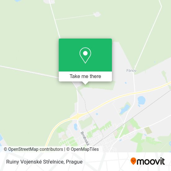 Ruiny Vojenské Střelnice map